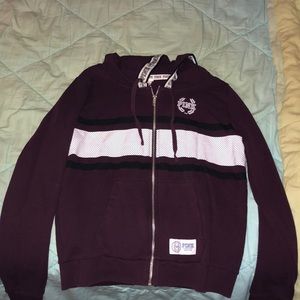 VS Pink zip up sweatshirt